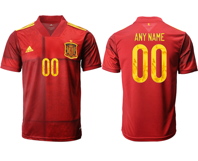 Cheap Men 2021 Europe Spain home AAA version Custom soccer jerseys